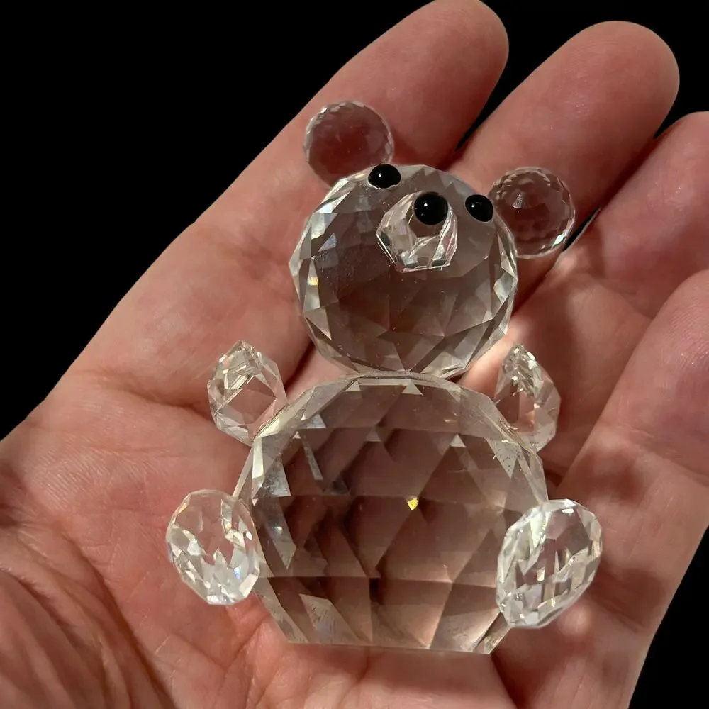 Swarovski Crystal Figurine Small Sitting Bear 010004 7637 NR 054 000 2.5